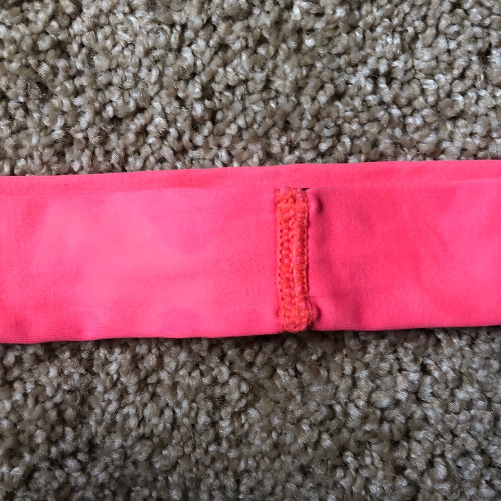 Neon pink Lululemon headband - Picture 3 of 5
